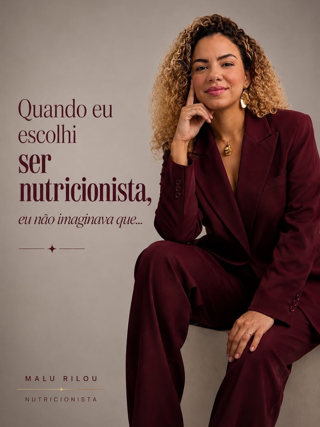 Post de Malu Rilou: quando escolhi ser nutricionista